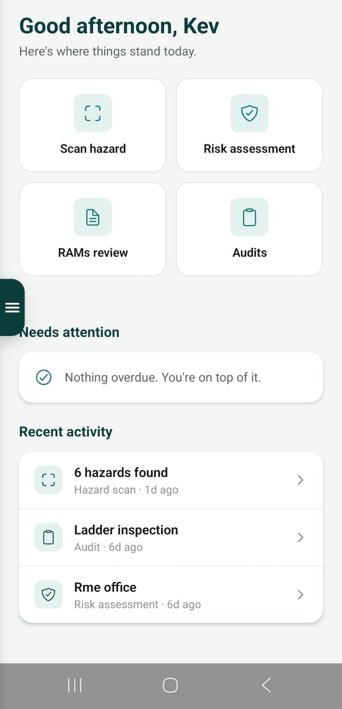 AuditorMate home dashboard screenshot